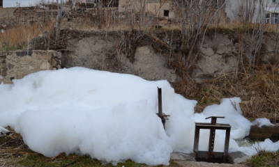 Dere suyu tekrar köpürmeye başladı