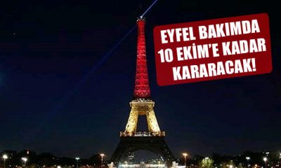 Eyfel Kulesi Bakım Nedeniyle 10 Ekim’e Kadar Kararacak
