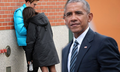 Obama’nın kızı sokak ortasında böyle yakalandı!