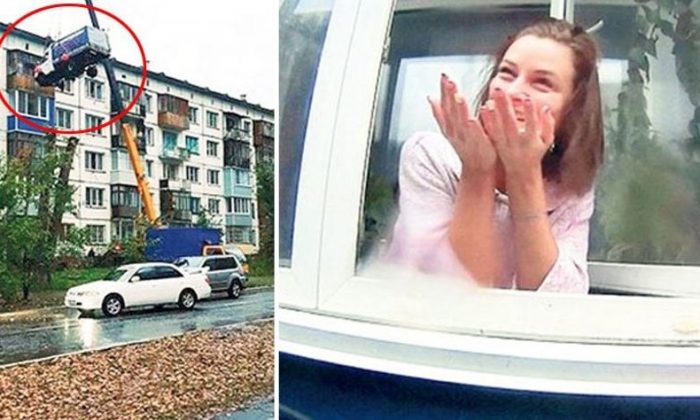 Rusya’da bir kişi sevgilisine yaptığı sürprizle sosyal medyayı salladı