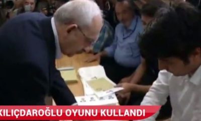 CHP lideri Kılıçdaroğlu oyunu kullandı