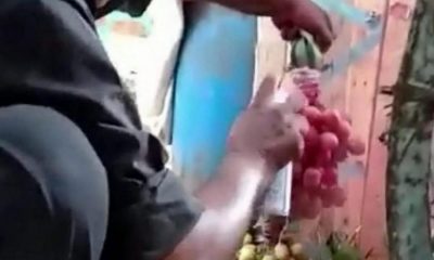 Pazarda iğrenç görüntüler!