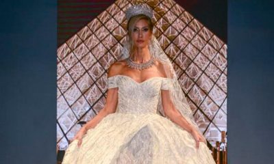 Çağla Şikel’in 30 kiloluk gelinliği