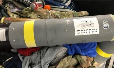 Yolcunun valizinden çıkan füze fırlatıcısı şoke etti!