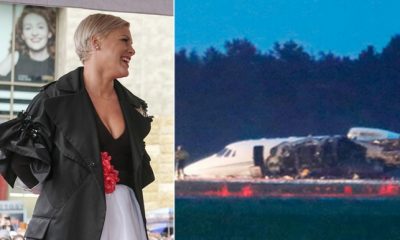 Ünlü şarkıcı Pink’in özel jeti yandı!