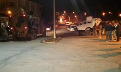 Askeri aracın geçişi sırasında patlama