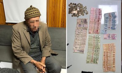 91 yaşındaki dilencinin üzerinden, 2 bin 500 lira para çıktı