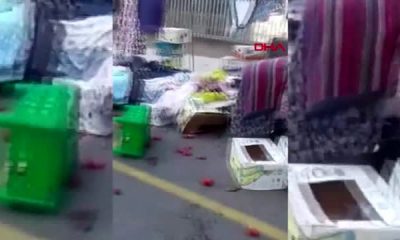 Kadıköy’de otomobil pazara daldı