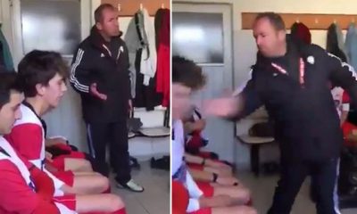 Takımı ilk yarıyı geride kapatınca futbolcuları tokatlamış