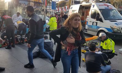 Beşiktaş’ta otobüs durağa daldı!