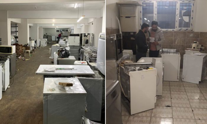 Beyaz eşya çetesinden akılalmaz tuzak