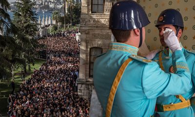 Dolmabahçe Sarayı’na akın ettiler