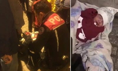Kundaktaki bebek sokak ortasına bırakıldı!