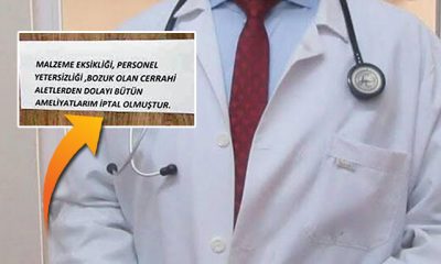 Kapıya not asan doktor hakkında soruşturma
