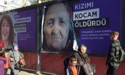 Küçükçekmece sokaklarına asılan afişlere tepki