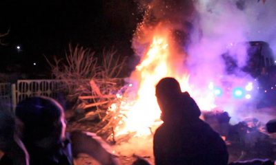 Ukrayna’da ‘koronavirüs’ protestosu arbedeye dönüştü