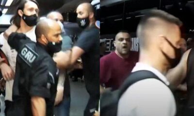 Taraftarlar havaalanında futbolculara saldırdı…