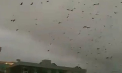 Gökyüzünde ürperten görüntü!