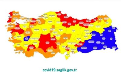 Sağlık Bakanlığı risk haritasını açıkladı