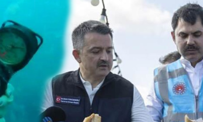 Bakanlar denizden çıkan balığı yemişti