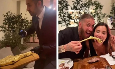 Sergio Ramos, altın kaplamalı ‘Osmanlı Biftek’ için 900 euro verdi, olay çıktı!