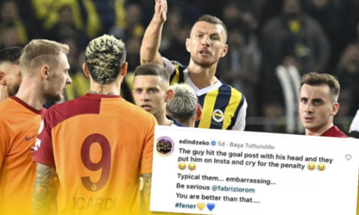 Edin Dzeko, Galatasaray ve Icardi’ye tepki gösterdi…