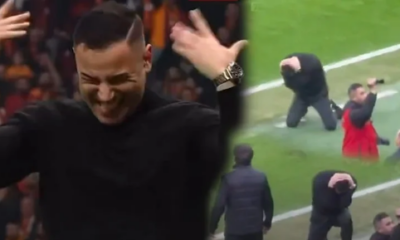 G.Saray maçında kendini yerden yere vurdu