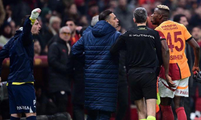 Derbide Osimhen-Mert Hakan gerginliği