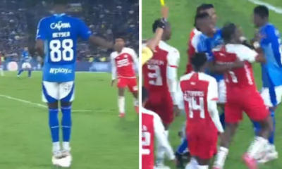 Millonarios futbolcusu rakip oyuncularını kışkırtınca ortalık karıştı!