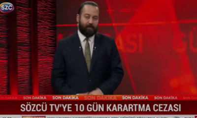 SÖZCÜ TV’ye 10 gün ekran karartma cezası