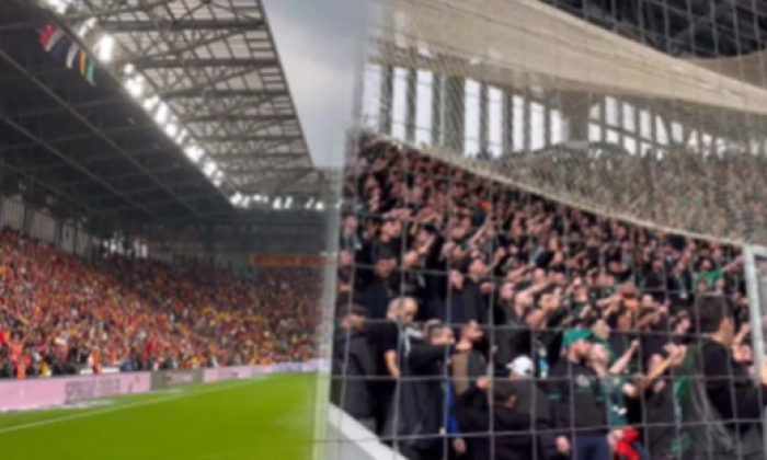 Stadyumda iki takım taraftarının ‘Öcalan’ protestosu